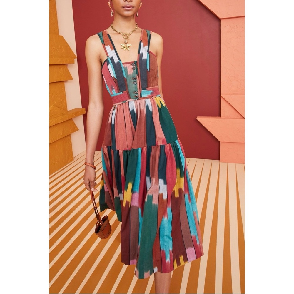 Ulla Johnson Varda Midi Dress Souk 6 - Picture 2 of 13